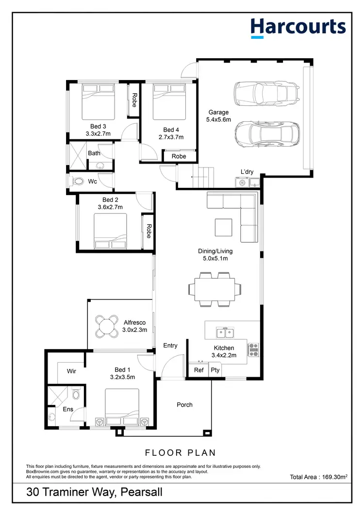 Floorplan of Homely house listing, 30 Traminer Way, Pearsall WA 6065