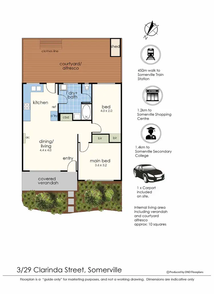 Floorplan of Homely unit listing, 3/29 Clarinda Street, Somerville VIC 3912