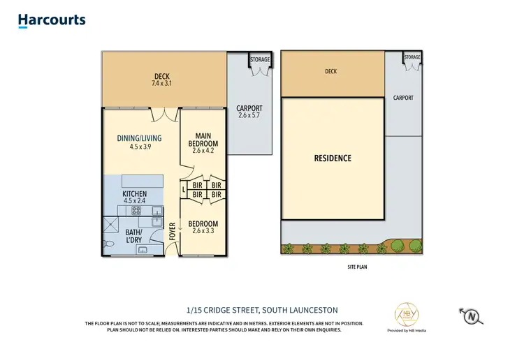Floorplan of Homely unit listing, 1/15 Cridge Street, South Launceston TAS 7249