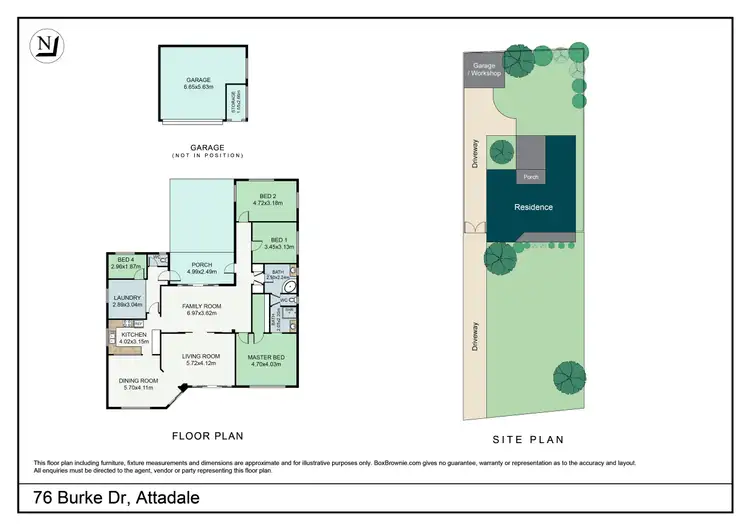 Floorplan of Homely house listing, 76 Burke Drive, Attadale WA 6156