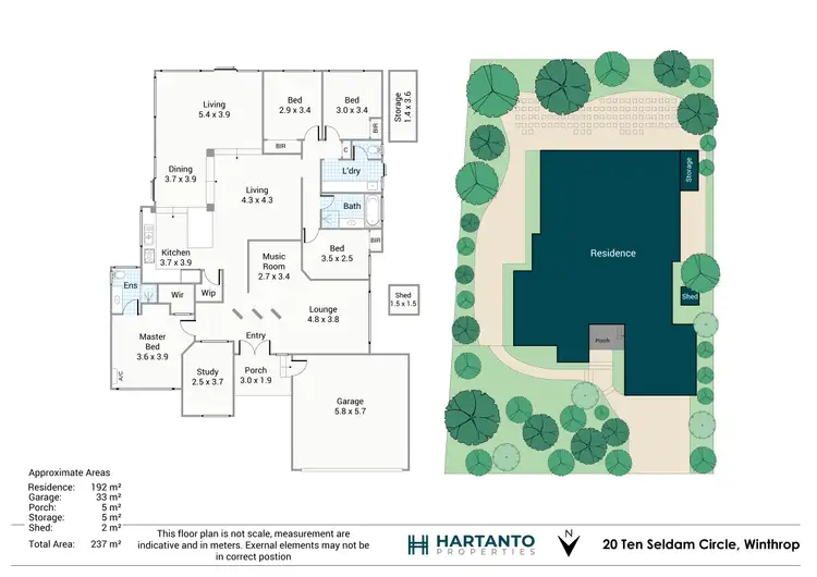 Floorplan of Homely house listing, 20 Ten Seldam Circle, Winthrop WA 6150