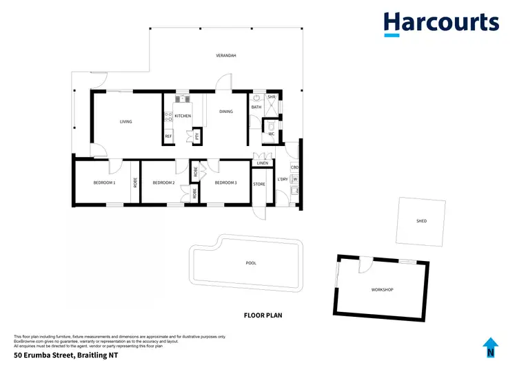 Floorplan of Homely house listing, 50 Erumba Street, Braitling NT 870