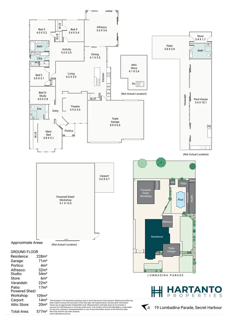 Floorplan of Homely house listing, 19 Lombadina Parade, Secret Harbour WA 6173