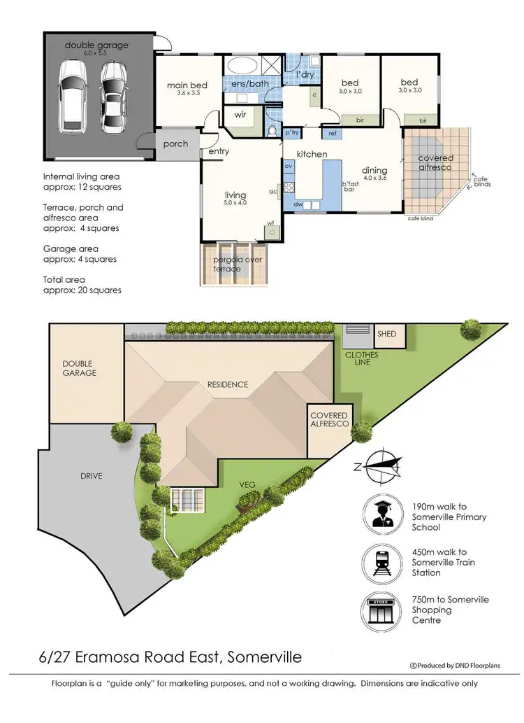 Floorplan of Homely house listing, 6/27 Eramosa Road East, Somerville VIC 3912