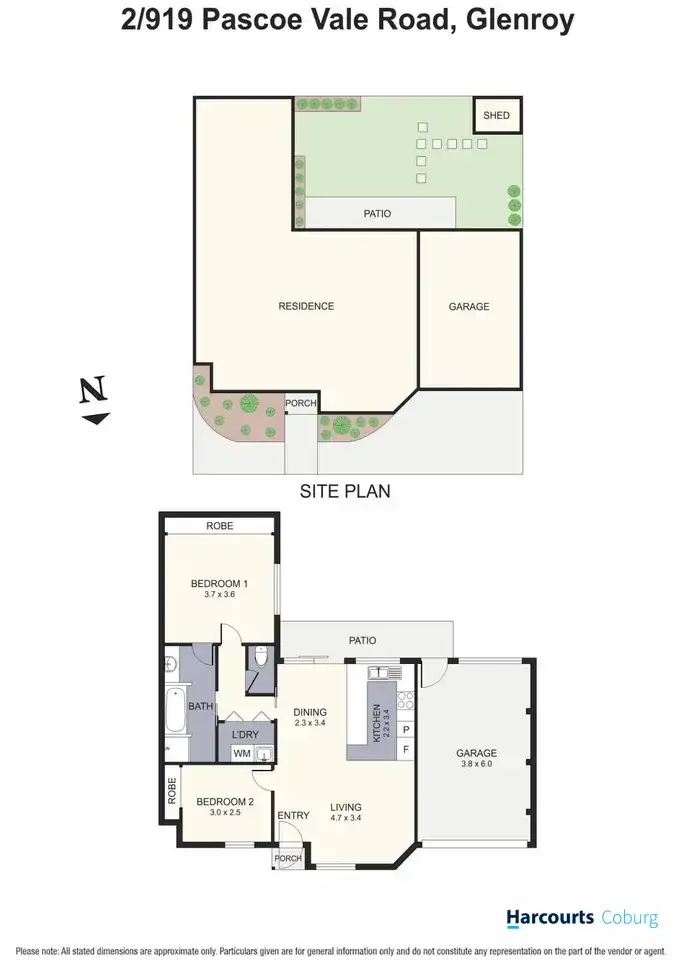 Floorplan of Homely unit listing, 2/919 Pascoe Vale Road, Glenroy VIC 3046