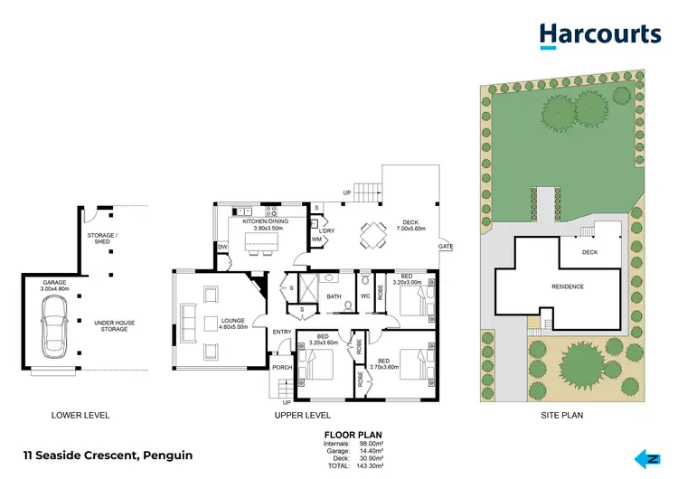 Floorplan of Homely house listing, 11 Seaside Crescent, Penguin TAS 7316