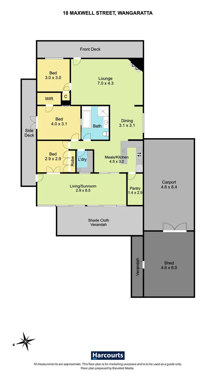 Floorplan of Homely house listing, 18 Maxwell Street, Wangaratta VIC 3677