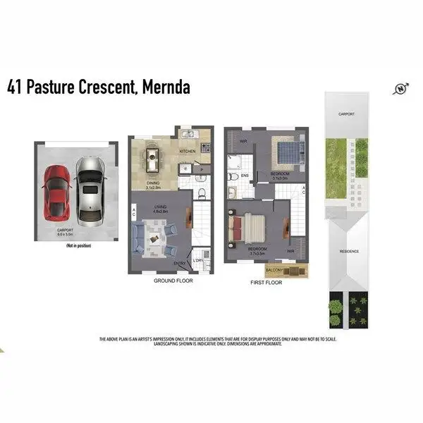 Floorplan of Homely townhouse listing, 41 Pasture Crescent, Mernda VIC 3754