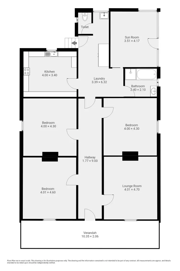 Floorplan of Homely house listing, 19 Pine Street, Peterborough SA 5422