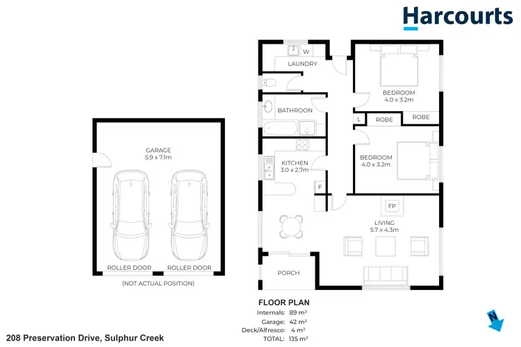 Floorplan of Homely house listing, 208 Preservation Drive, Sulphur Creek TAS 7316