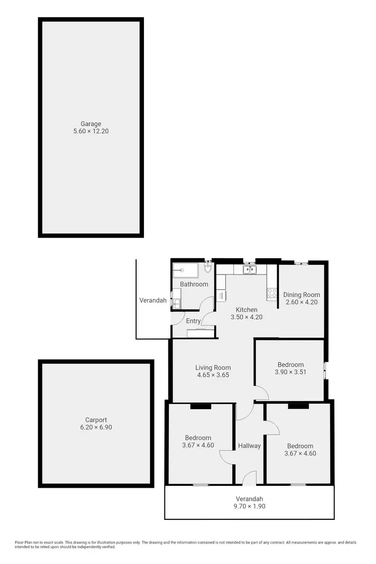 Floorplan of Homely house listing, 1 Bourke Street, Peterborough SA 5422
