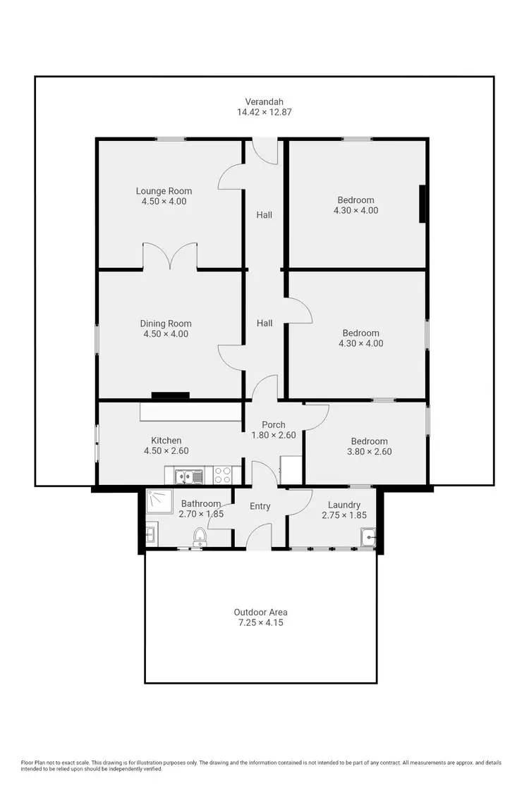 Floorplan of Homely house listing, 23 Bourke Street, Peterborough SA 5422