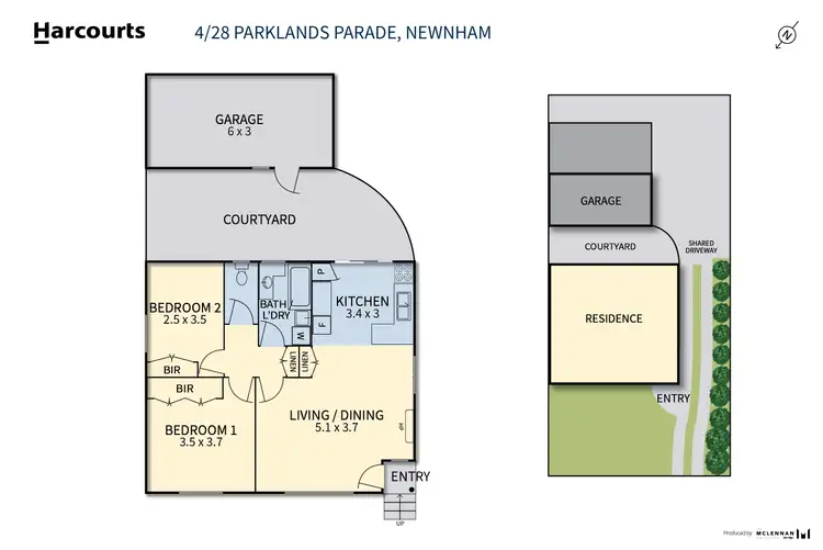 Floorplan of Homely unit listing, 4/28 Parklands Parade, Newnham TAS 7248