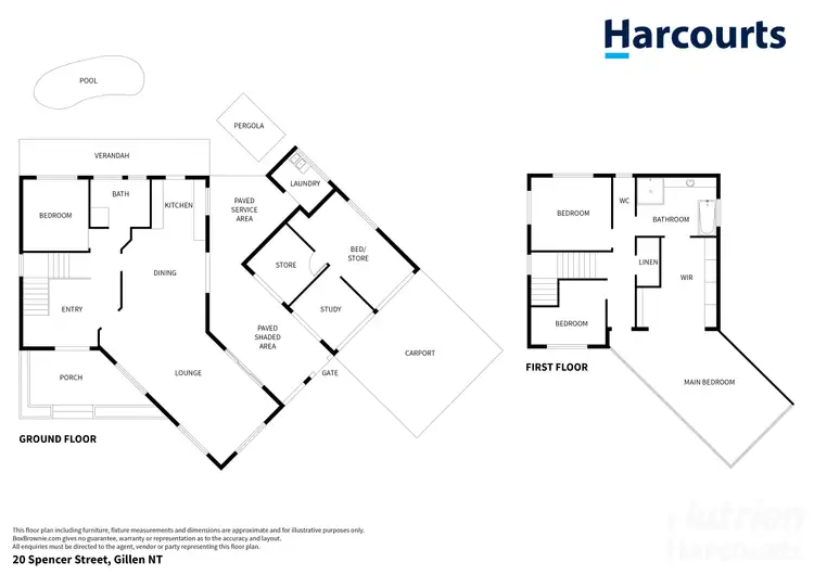 Floorplan of Homely house listing, 20 Spencer Street, Gillen NT 870