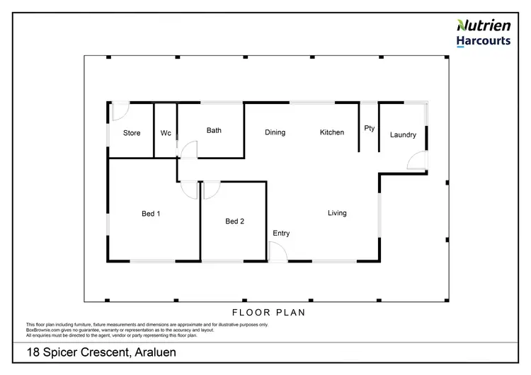 Floorplan of Homely house listing, 18 Spicer Crescent, Araluen NT 870