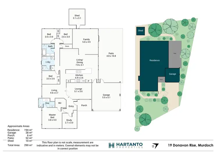 Floorplan of Homely house listing, 19 Donavon Rise, Murdoch WA 6150