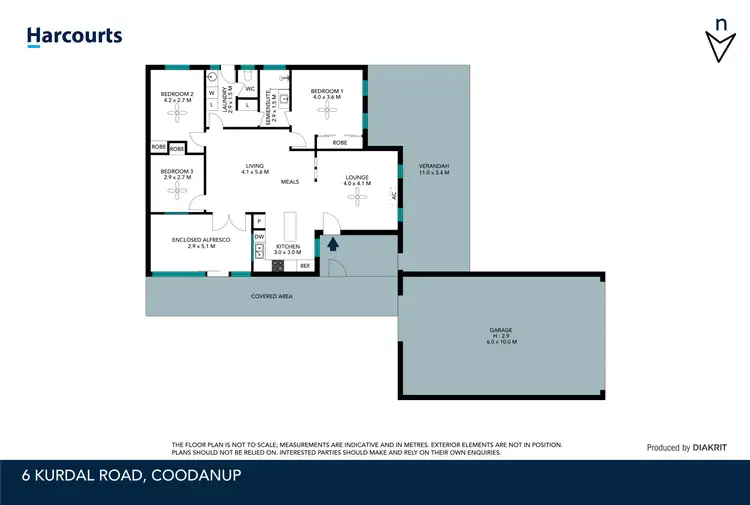 Floorplan of Homely house listing, 6 Kurdal Road, Coodanup WA 6210