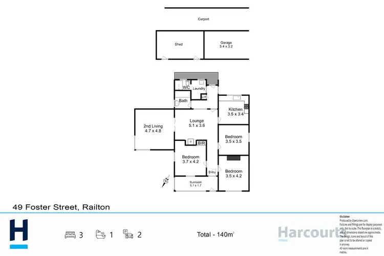 Floorplan of Homely house listing, 49 Foster Street, Railton TAS 7305