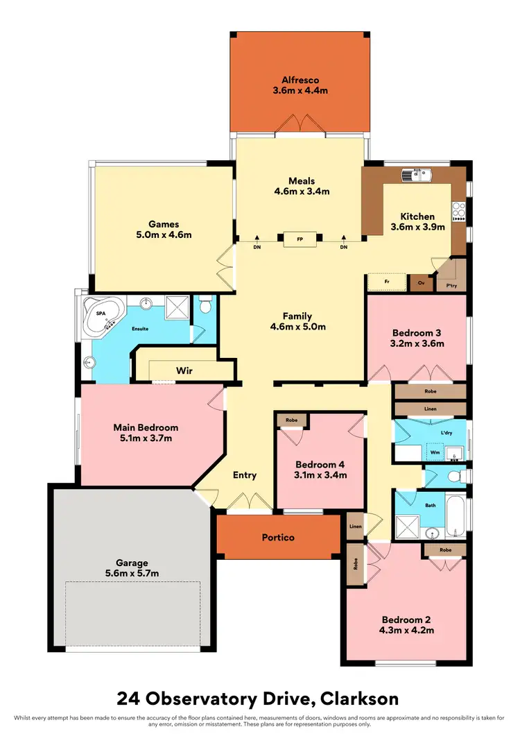 Floorplan of Homely house listing, 24 Observatory Drive, Clarkson WA 6030