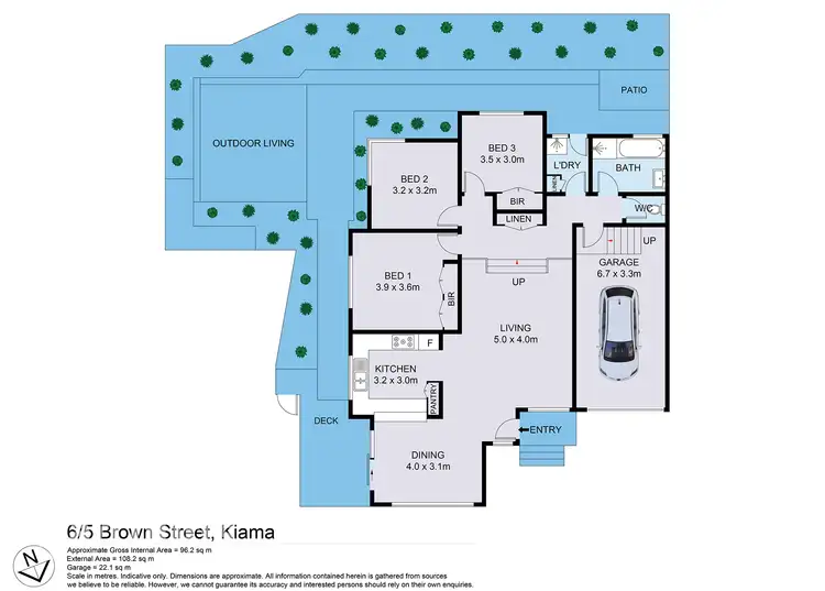 Floorplan of Homely villa listing, 6/5 Brown Street, Kiama NSW 2533