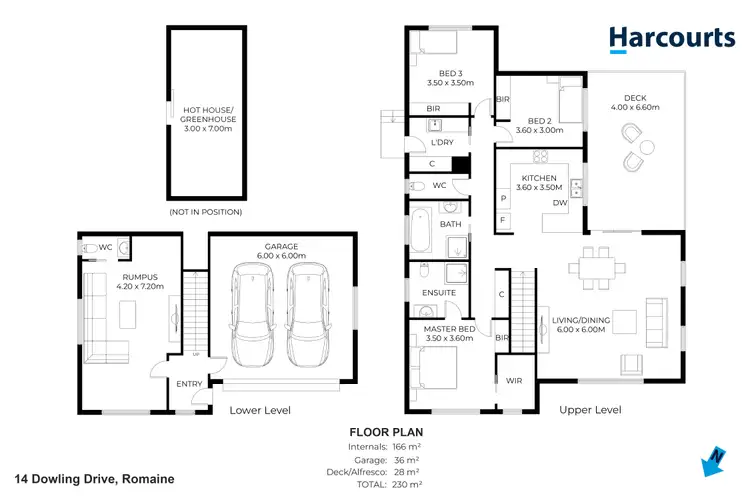 Floorplan of Homely house listing, 14 Dowling Drive, Romaine TAS 7320