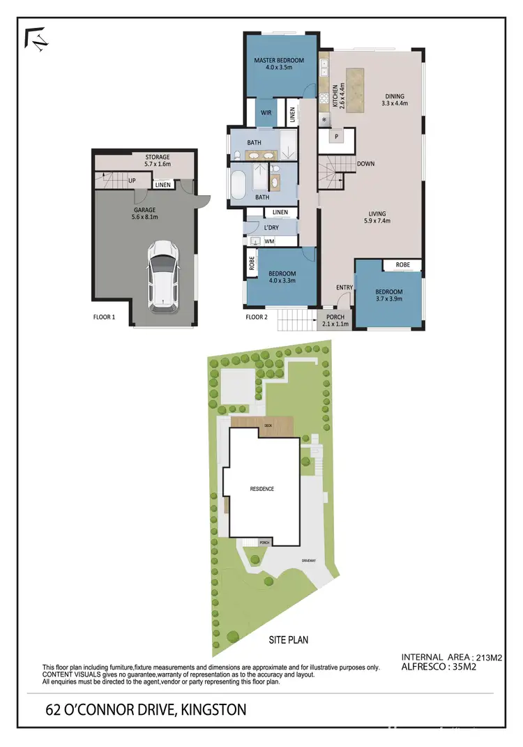 Floorplan of Homely house listing, 62 O'Connor Drive, Kingston TAS 7050