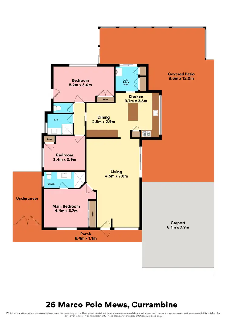 Floorplan of Homely house listing, 26 Marco Polo Mews, Currambine WA 6028