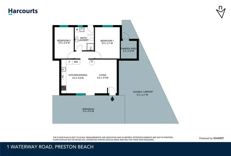 Floorplan of Homely house listing, 1 Waterway Road, Preston Beach WA 6215