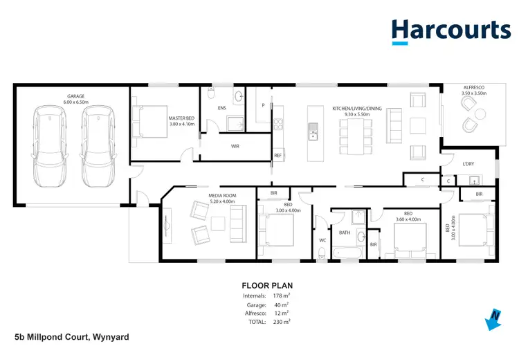 Floorplan of Homely house listing, 5B Millpond Court, Wynyard TAS 7325