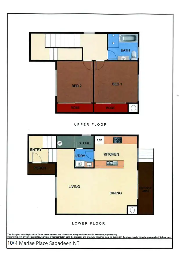 Floorplan of Homely townhouse listing, 10/4 Mariae Place, Sadadeen NT 870