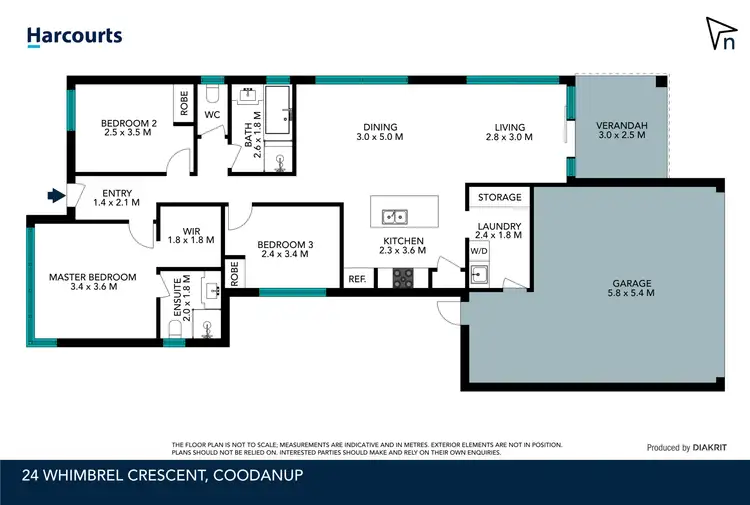 Floorplan of Homely house listing, 24 Whimbrel Crescent, Coodanup WA 6210