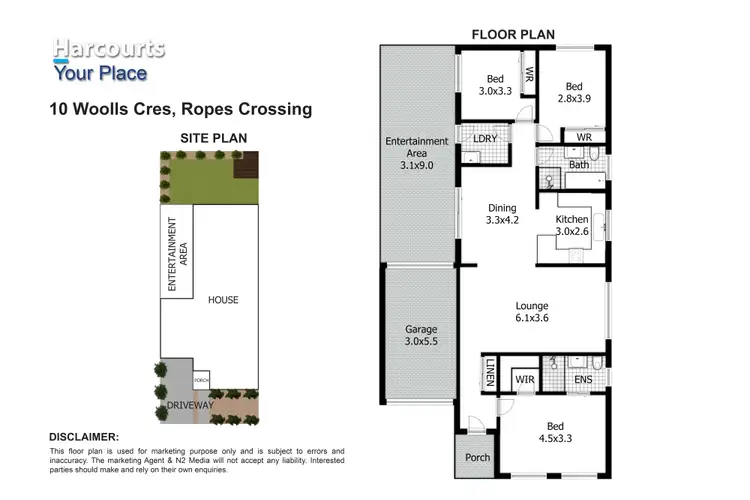 Floorplan of Homely house listing, 10 Woolls Crescent, Ropes Crossing NSW 2760