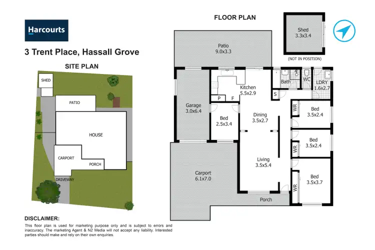 Floorplan of Homely house listing, 3 Trent Place, Hassall Grove NSW 2761