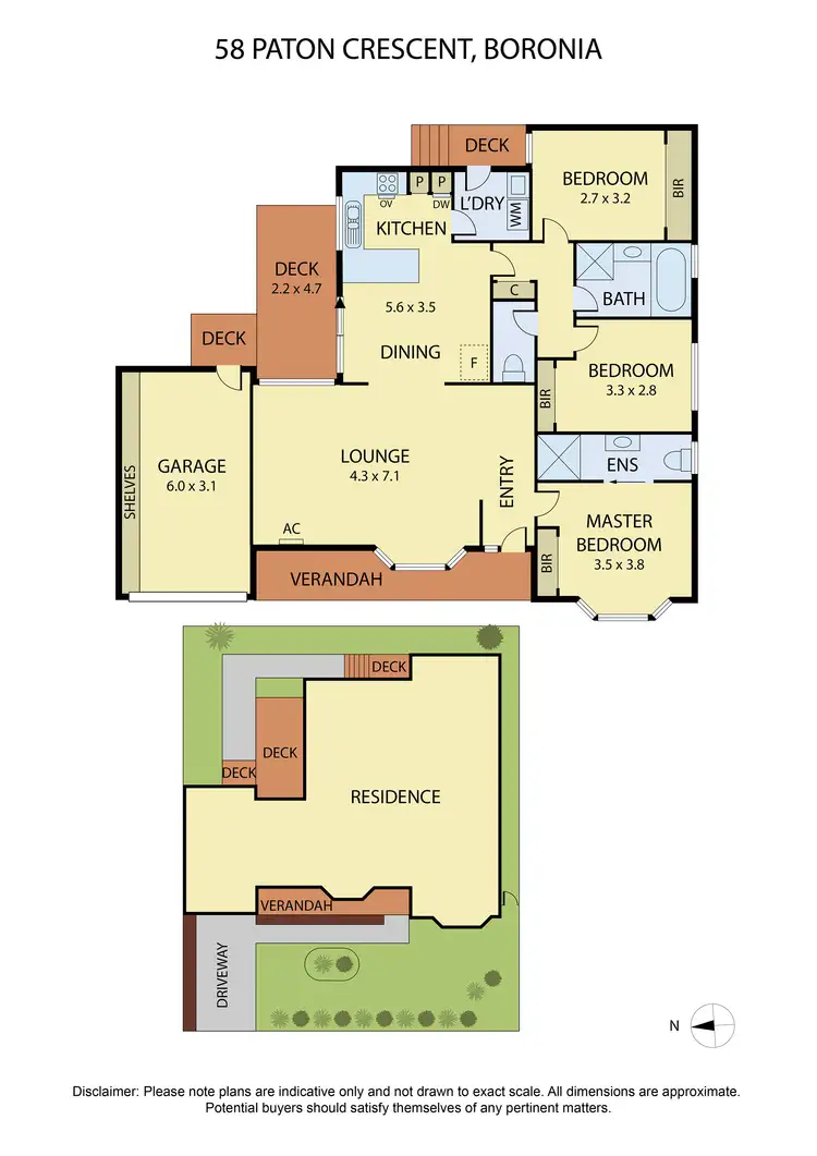 Floorplan of Homely house listing, 58 Paton Crescent, Boronia VIC 3155
