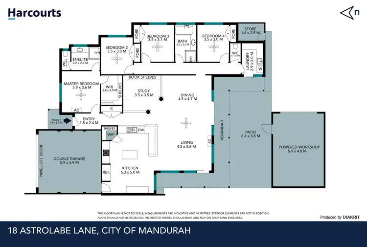 Floorplan of Homely house listing, 18 Astrolabe Lane, Falcon WA 6210