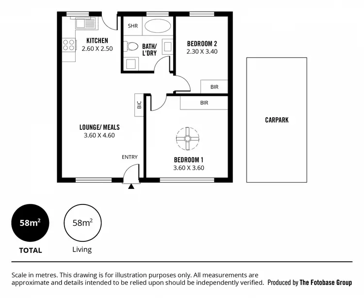 Floorplan of Homely unit listing, 5/24 Ponton Street, Salisbury SA 5108