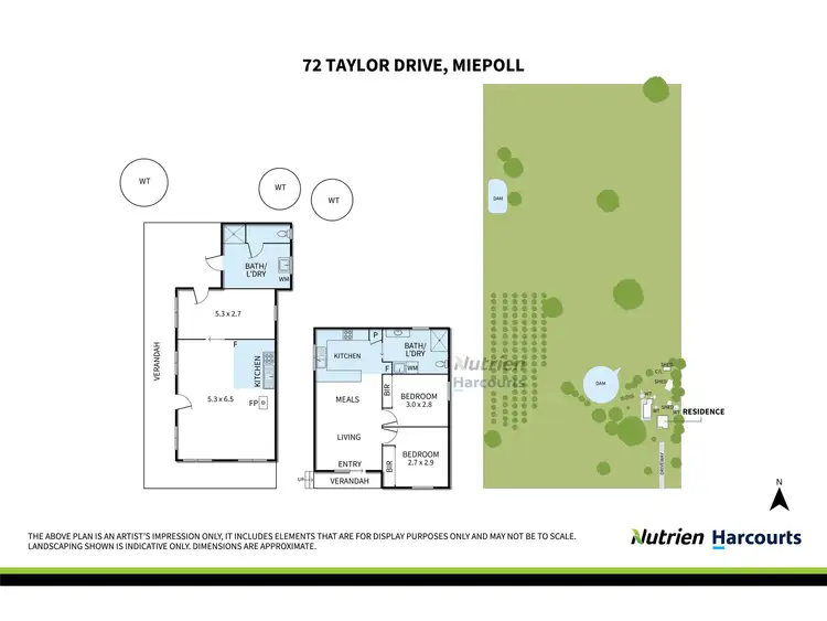 Floorplan of Homely rural property listing, 72 Taylor Drive, Miepoll VIC 3666