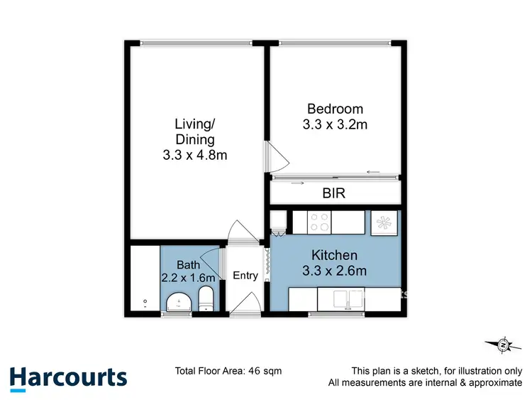 Floorplan of Homely house listing, 3/40 Fitzroy Place, Dynnyrne TAS 7005