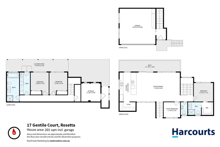 Floorplan of Homely house listing, 17 Gentile Court, Rosetta TAS 7010