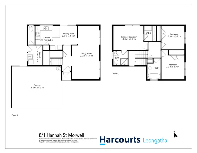 Floorplan of Homely house listing, 8/1 Hannah Street, Morwell VIC 3840