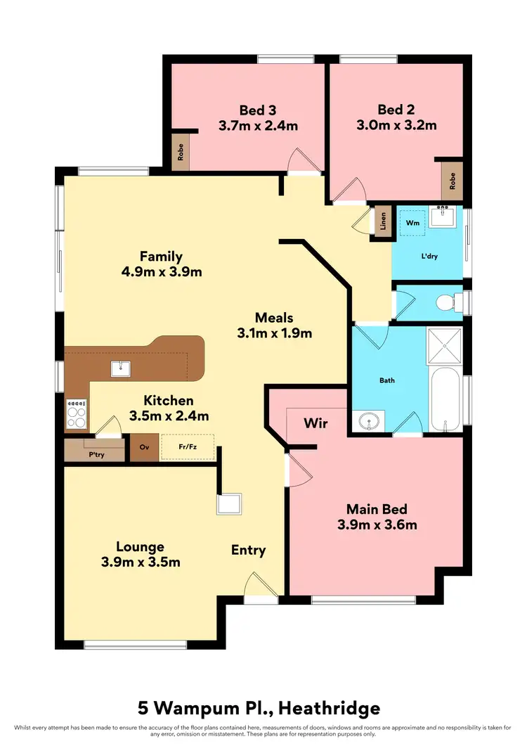 Floorplan of Homely house listing, 5 Wampum Place, Heathridge WA 6027