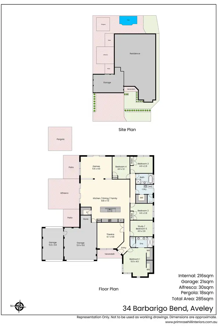 Floorplan of Homely house listing, 34 Barbarigo Bend, Aveley WA 6069
