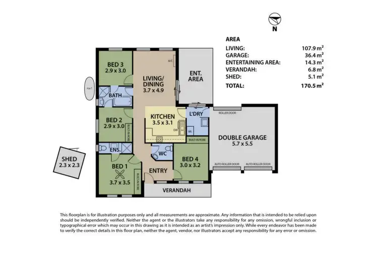 Floorplan of Homely house listing, 2/62B Woodside Road, Nairne SA 5252