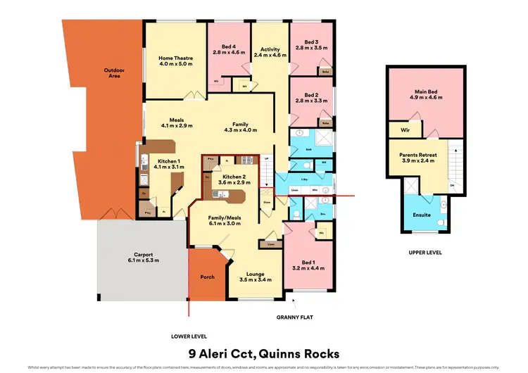 Floorplan of Homely house listing, 9 Aleri Circuit, Quinns Rocks WA 6030