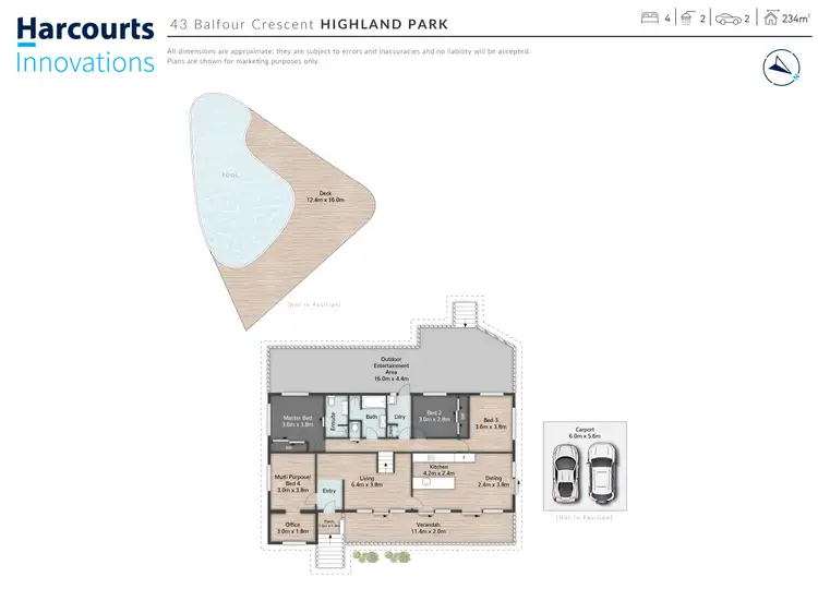 Floorplan of Homely house listing, 43 Balfour Crescent, Highland Park QLD 4211