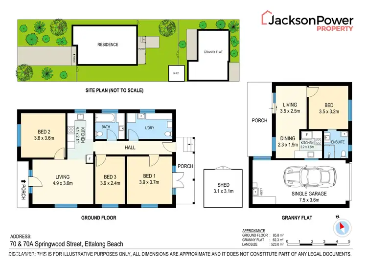 Floorplan of Homely house listing, 70 Springwood Street, Ettalong Beach NSW 2257