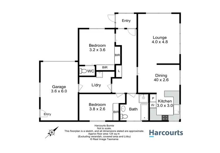 Floorplan of Homely unit listing, 2/19 Stevens Place, Park Grove TAS 7320