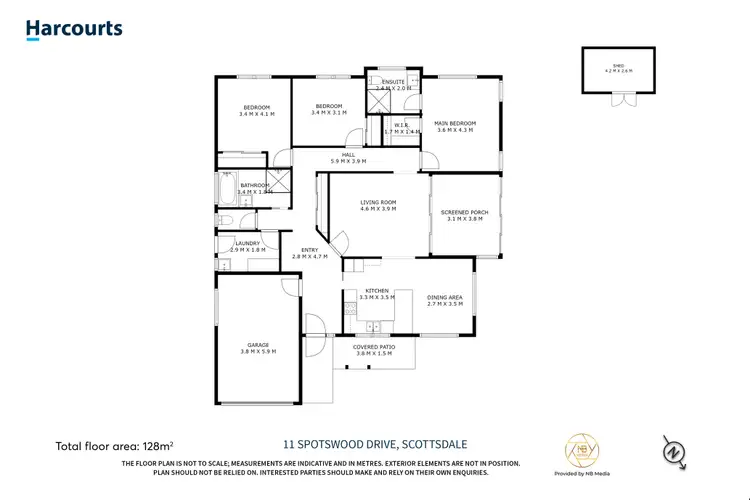 Floorplan of Homely house listing, 11 Spotswood Drive, Scottsdale TAS 7260