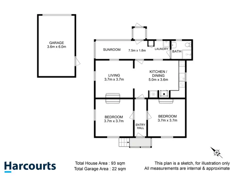 Floorplan of Homely house listing, 9 Denison Street, South Hobart TAS 7004