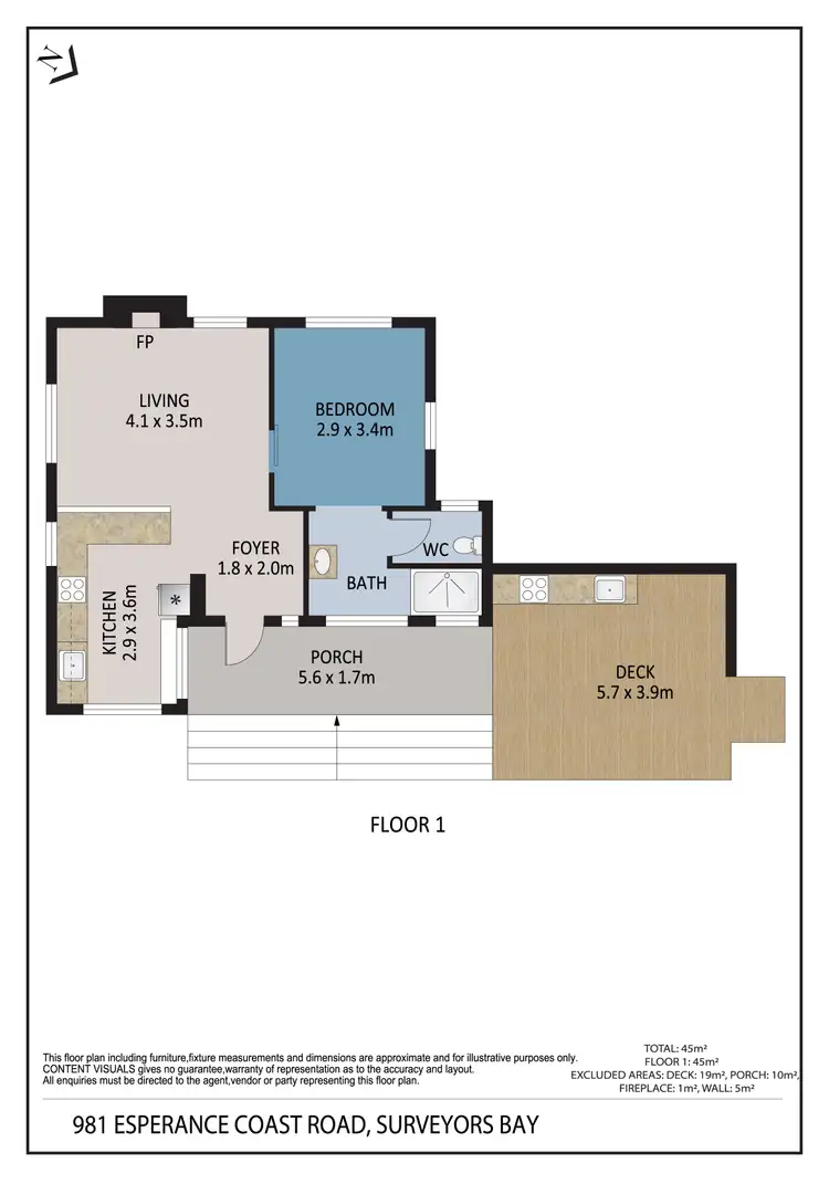 Floorplan of Homely house listing, 981 Esperance Coast Road, Surveyors Bay TAS 7116